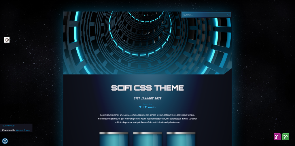 Set lazors to Sizzle! We got a new Science Fiction theme! | World Anvil ...